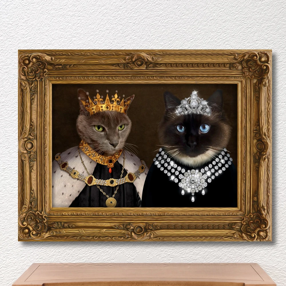 Royal Couple Pet Portrait