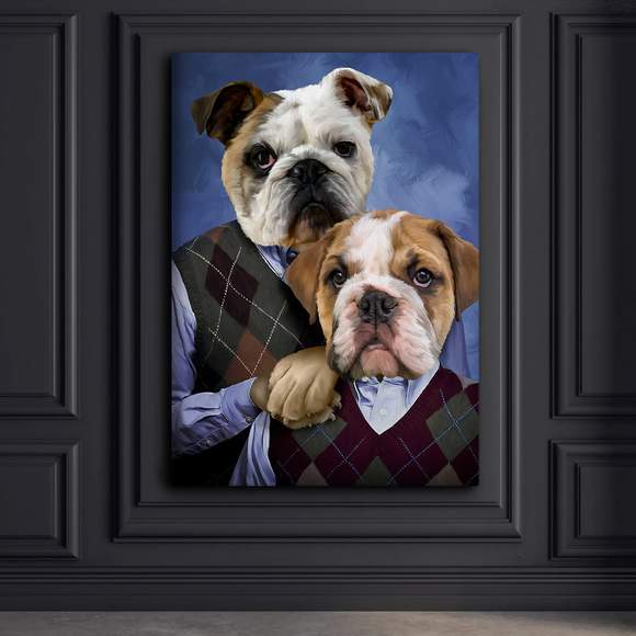 Step Doggo’s Family Portrait Personalized Print