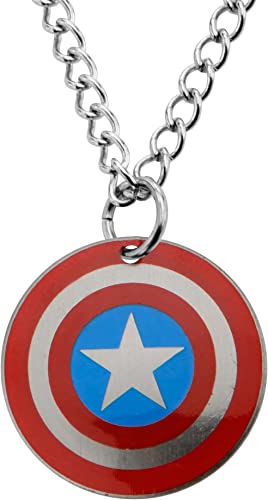 Marvel Captain America Shield Chain Pendant Necklace
